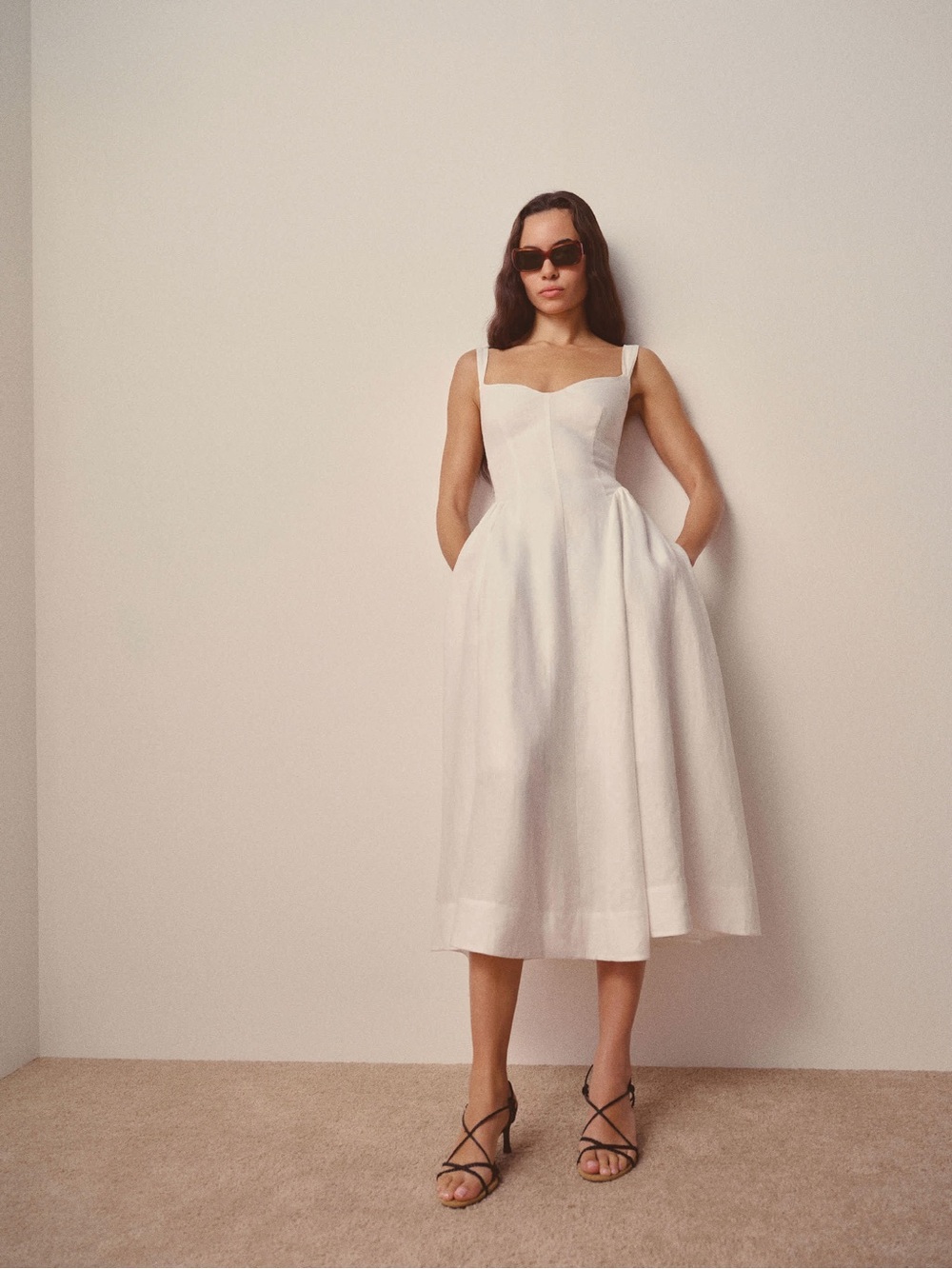 Reformation Birdie Linen Dress NWOT